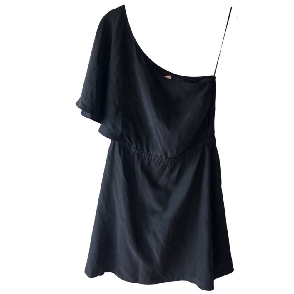 Alex Lane One-Shoulder 100% Silk LBD